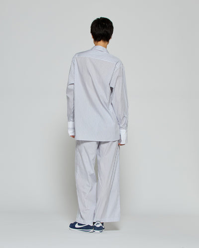 Striped Cropped Jogger - Navy/White SERENA BUTE