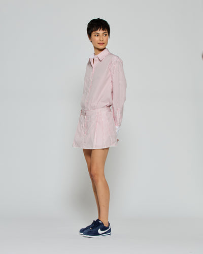Striped Serena Mini Skirt - Red/White SERENA BUTE
