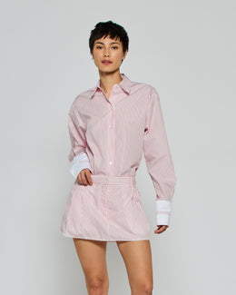 Striped Oversized Shirt '25 - Red/White