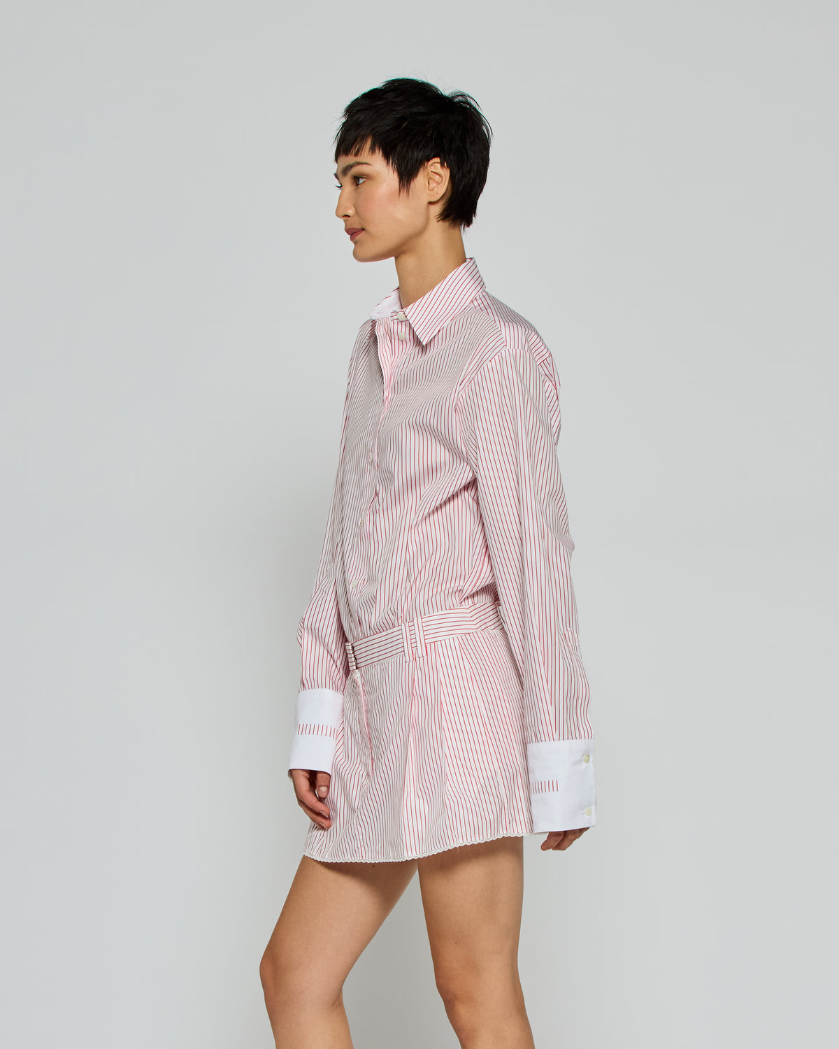 Striped Oversized Shirt '25 - Red/White