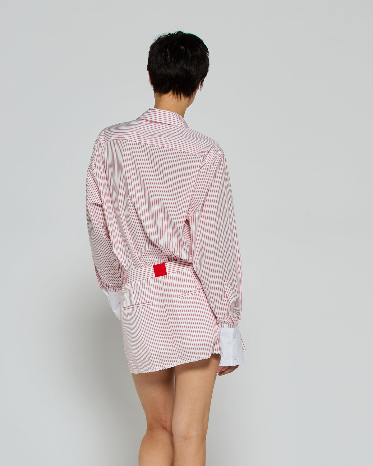 Striped Oversized Shirt '25 - Red/White