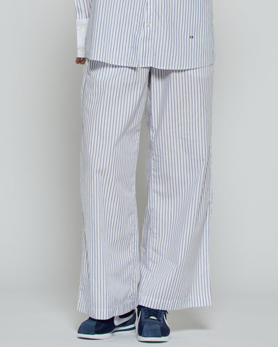 Striped Cropped Jogger - Navy/White SERENA BUTE