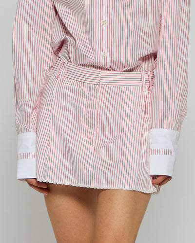 Striped Serena Mini Skirt - Red/White SERENA BUTE
