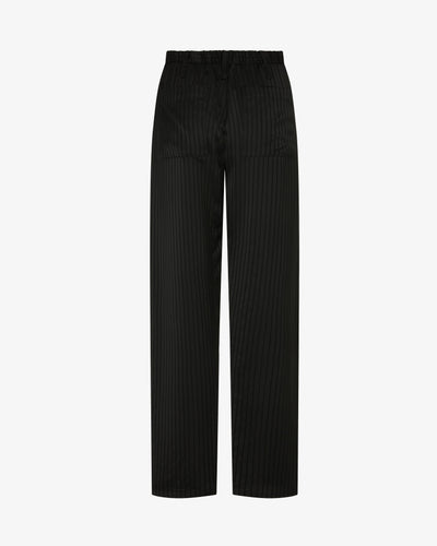 Satin Stripe Utility Jogger - Black SERENA BUTE
