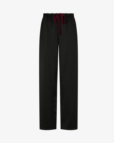 Satin Stripe Utility Jogger - Black SERENA BUTE