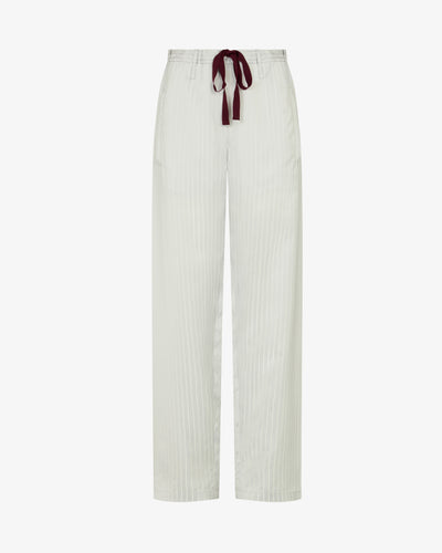 Satin Stripe Utility Jogger - Silver SERENA BUTE