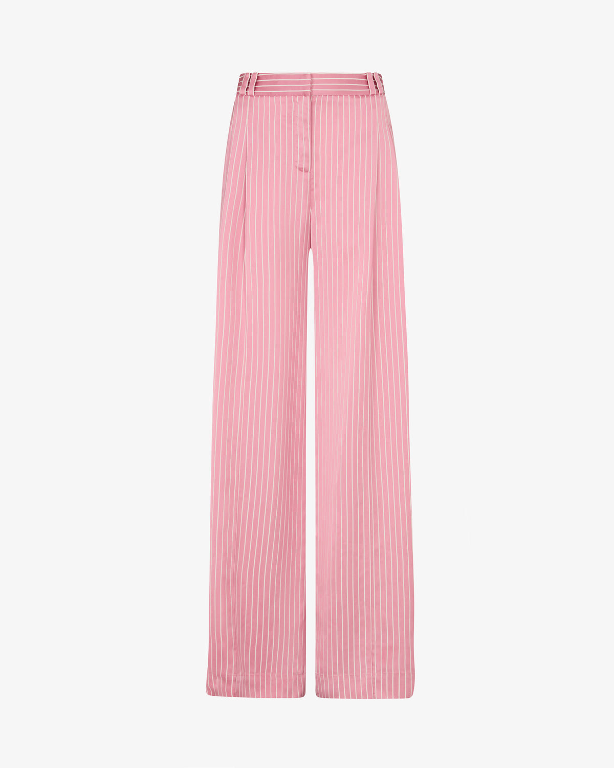 Satin Stripe Serena Trouser - Pink