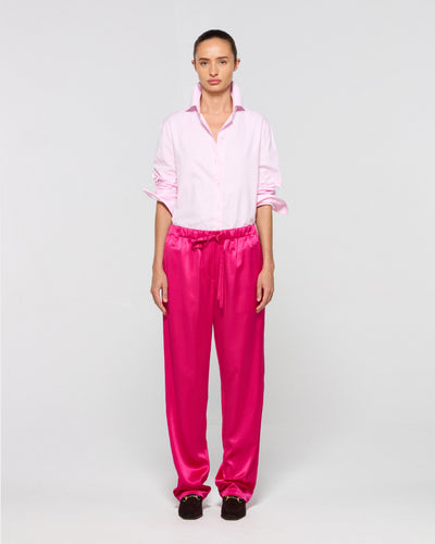 Satin Tapered Jogger - Fuschia SERENA BUTE
