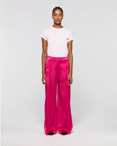 Satin Serena Trouser - Fuschia SERENA BUTE