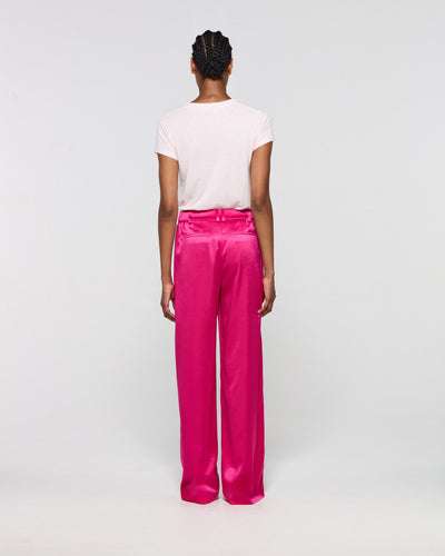 Satin Serena Trouser - Fuschia SERENA BUTE