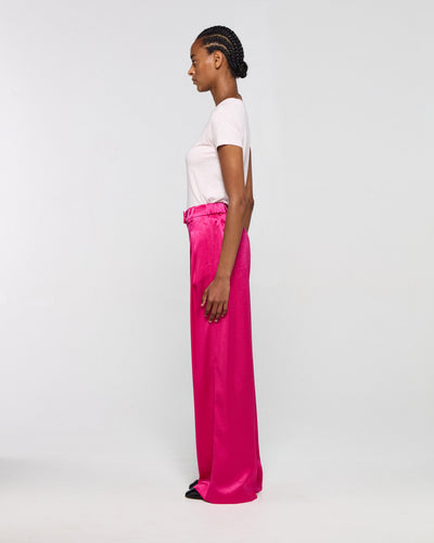Satin Serena Trouser - Fuschia SERENA BUTE