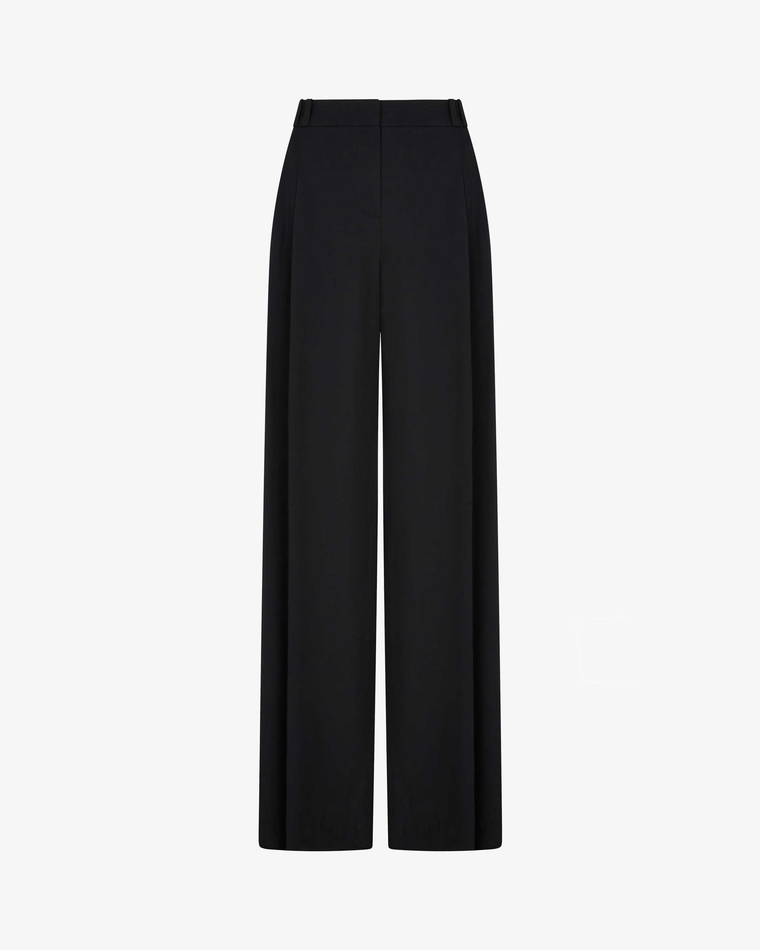 Serena Trouser with Georgette Trim - Black