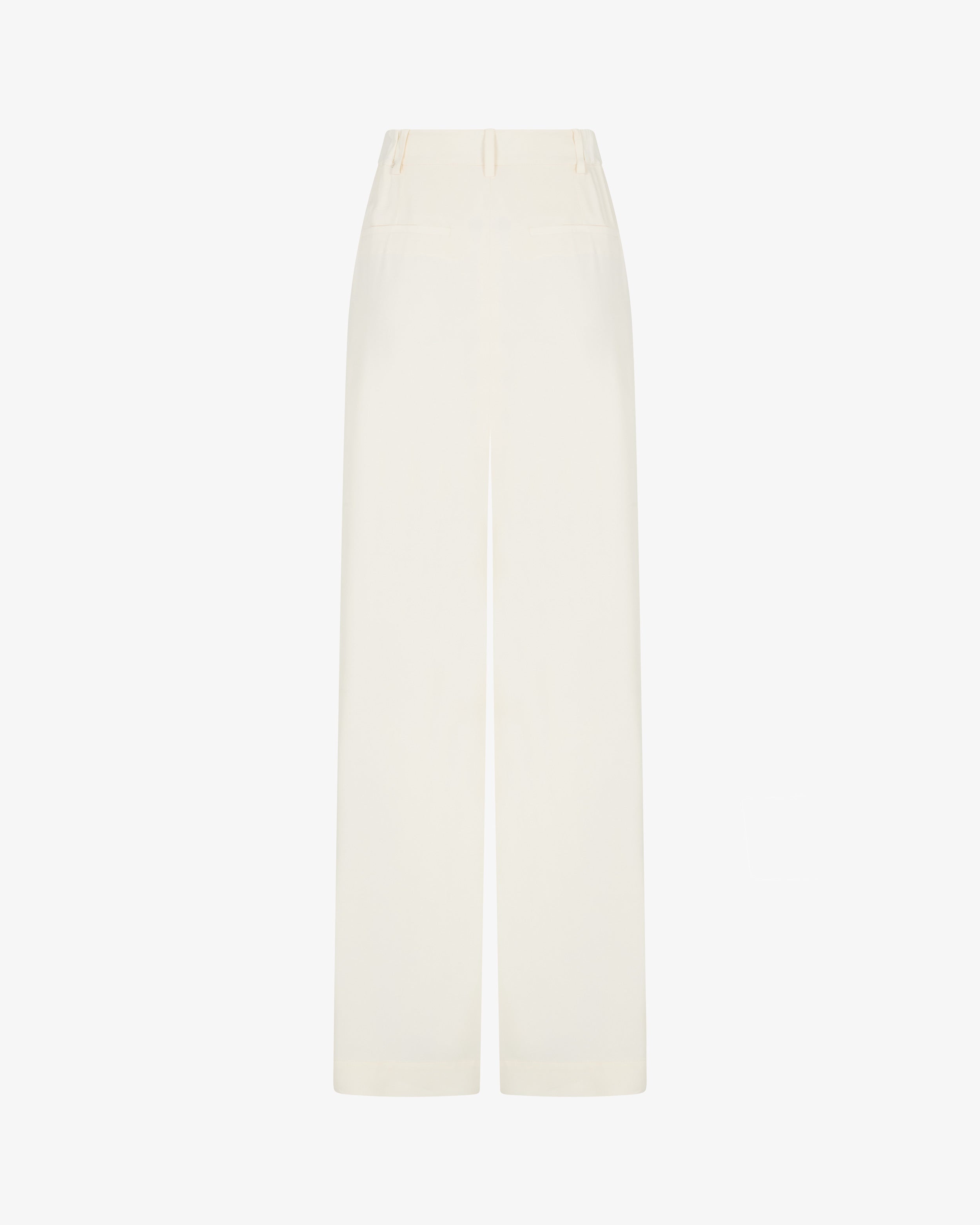 Serena Trouser with Georgette Trim - Cream