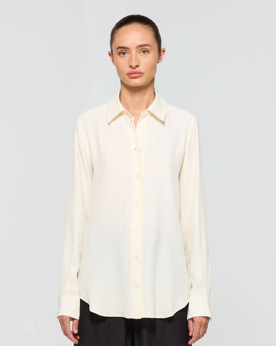 Silk Classic Shirt - Cream SERENA BUTE