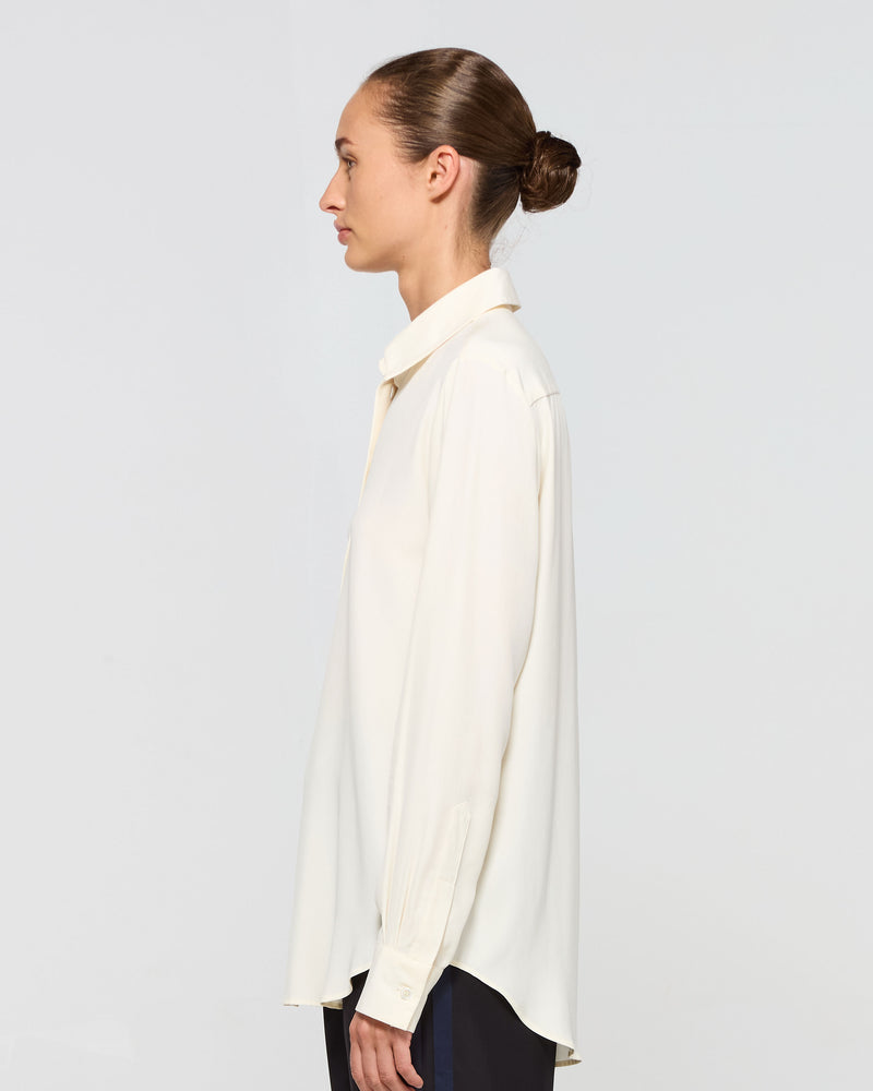 Silk Classic Shirt - Cream picture #3