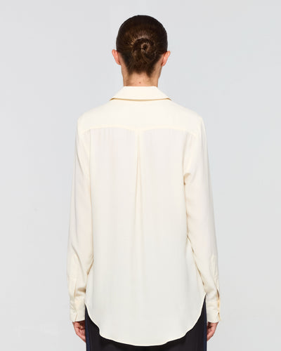 Silk Classic Shirt - Cream SERENA BUTE