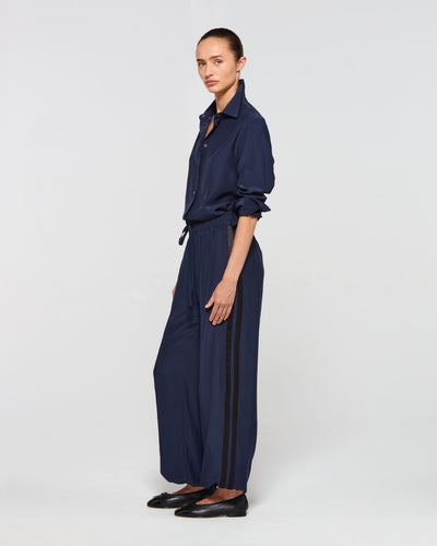 Silk Icon Jogger - Navy Blue SERENA BUTE