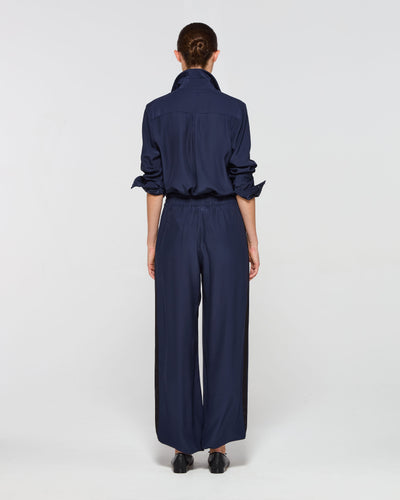Silk Icon Jogger - Navy Blue SERENA BUTE