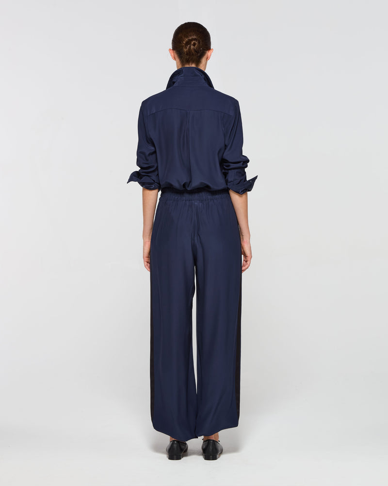 Silk Icon Jogger - Navy Blue SERENA BUTE