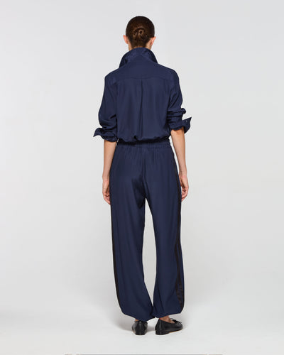 Silk Icon Jogger - Navy Blue SERENA BUTE