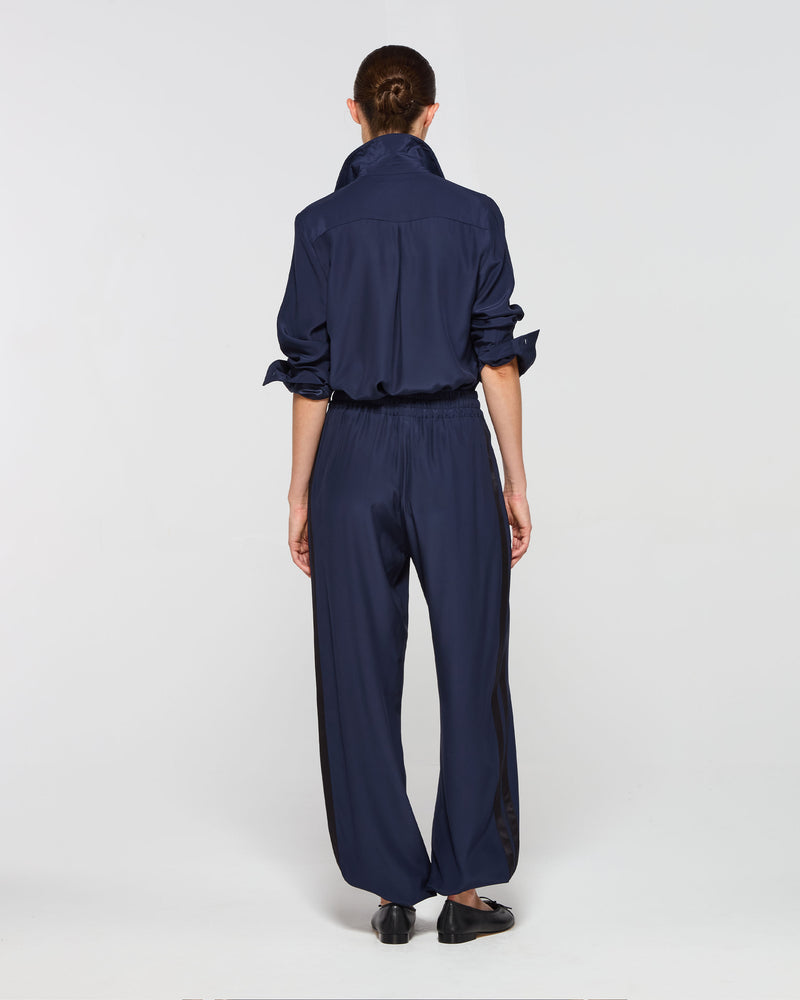 Silk Icon Jogger - Navy Blue SERENA BUTE