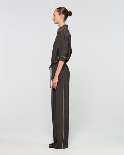 Silk Relaxed Jogger - Fir SERENA BUTE