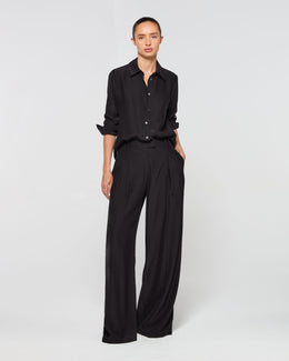 Silk Serena Trouser - Black