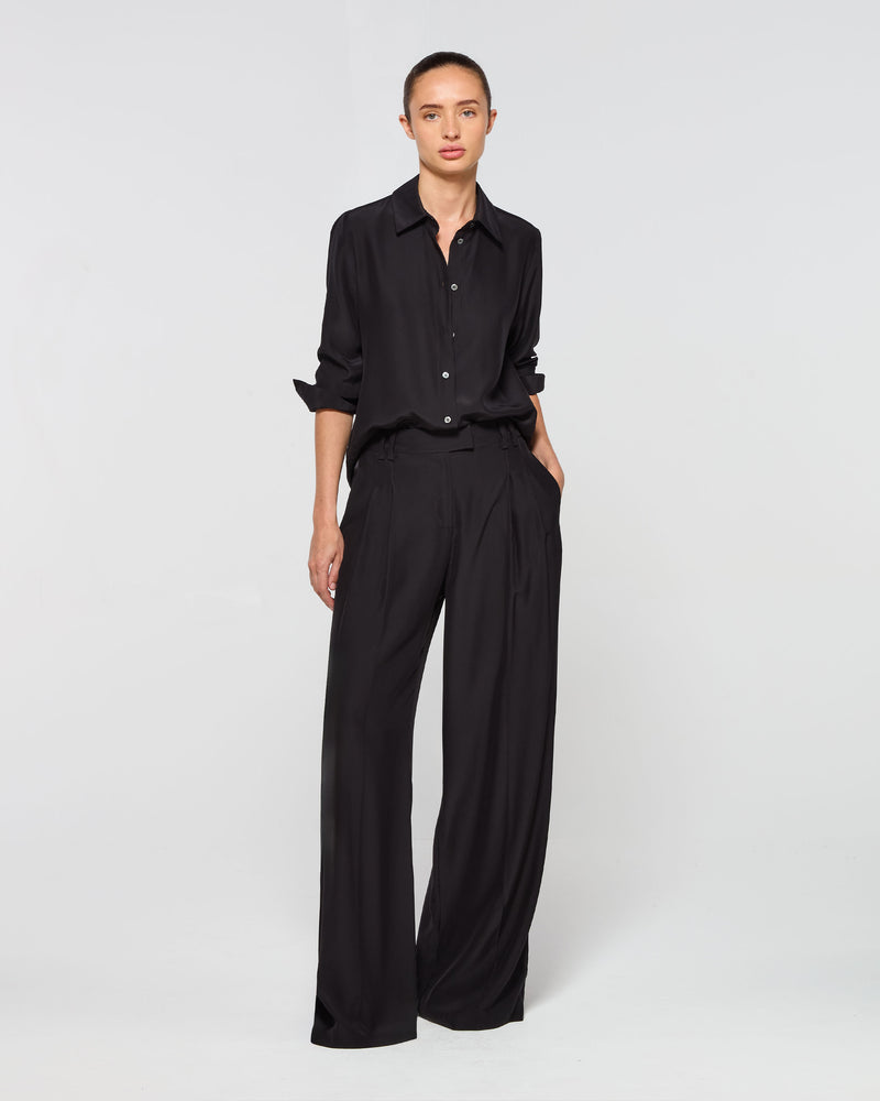 Silk Serena Trouser - Black picture #2