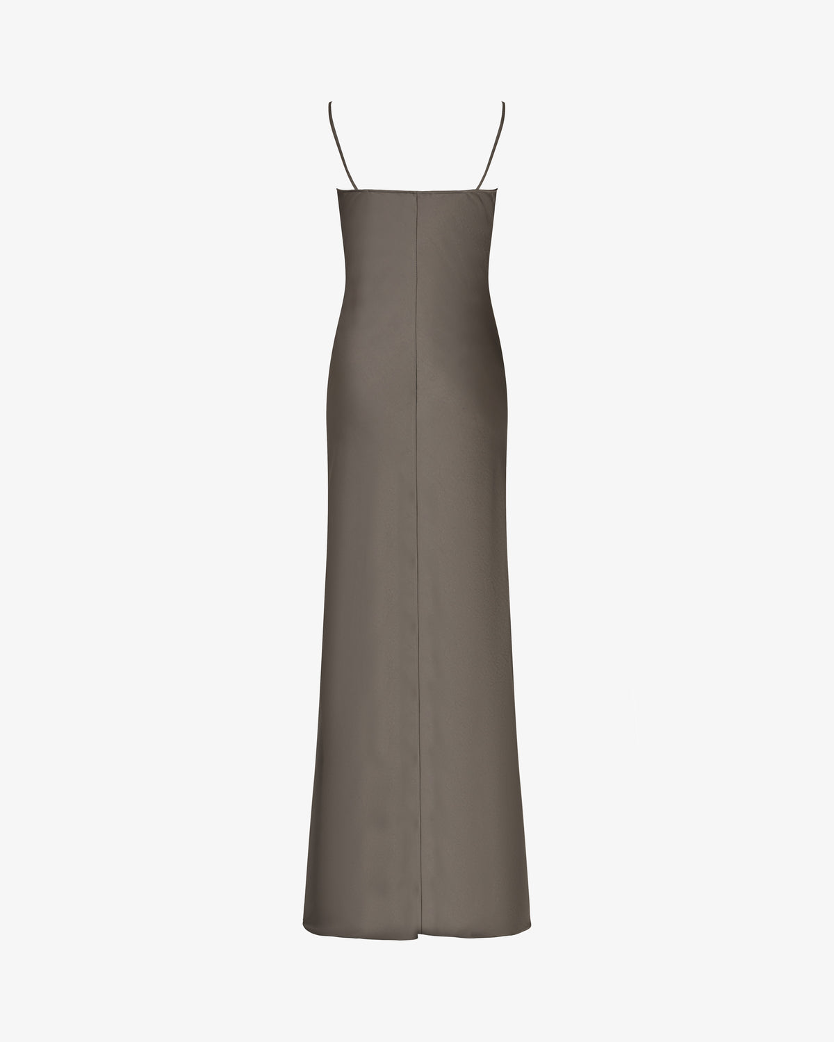 Satin Slip Dress '25 - Charcoal