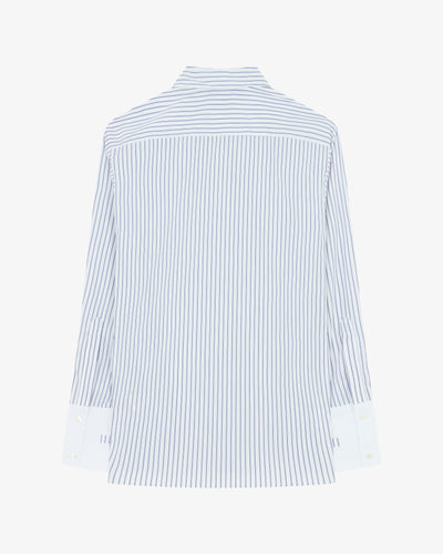 Striped Oversized Shirt '25 - Navy/White SERENA BUTE