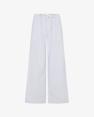 Striped Cropped Jogger - Navy/White SERENA BUTE
