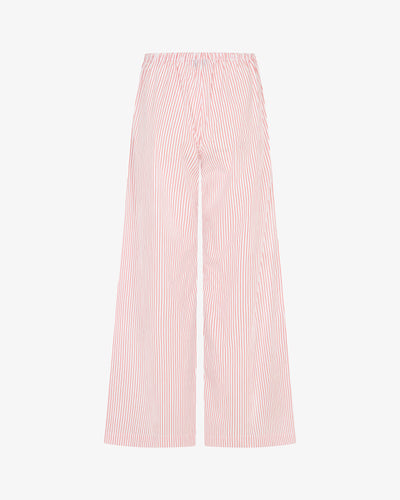 Striped Cropped Jogger - Red/White SERENA BUTE
