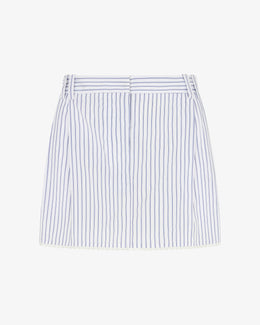 Striped Serena Mini Skirt - Navy/White