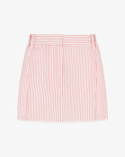 Striped Serena Mini Skirt - Red/White SERENA BUTE
