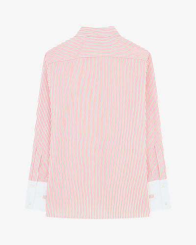 Striped Oversized Shirt '25 - Red/White SERENA BUTE