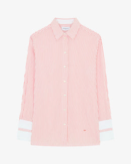 Striped Oversized Shirt '25 - Red/White