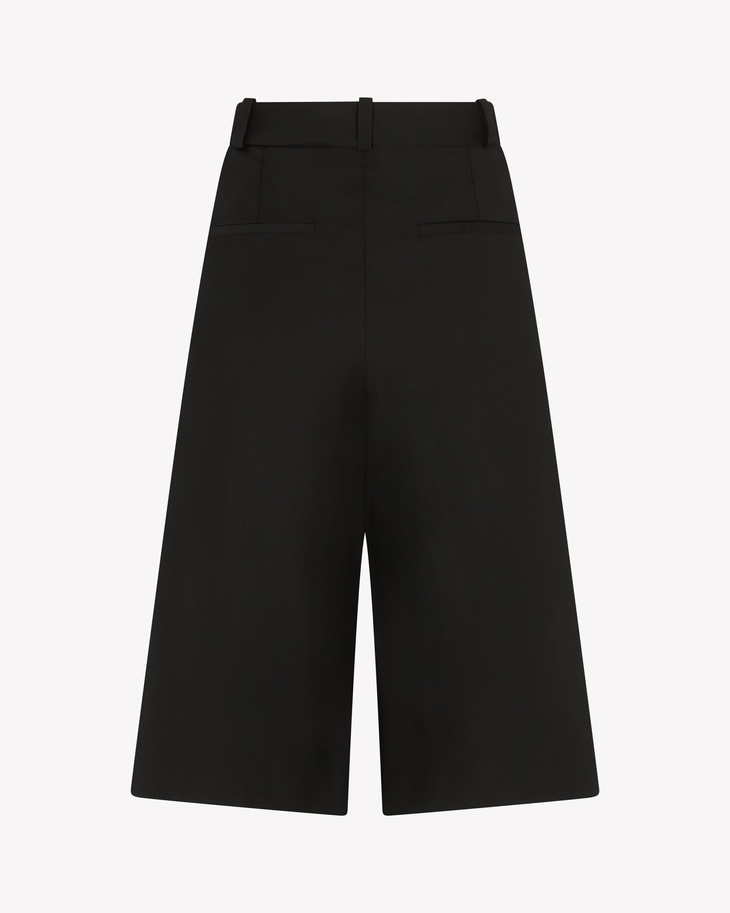 Tailored Culottes - Black Wool