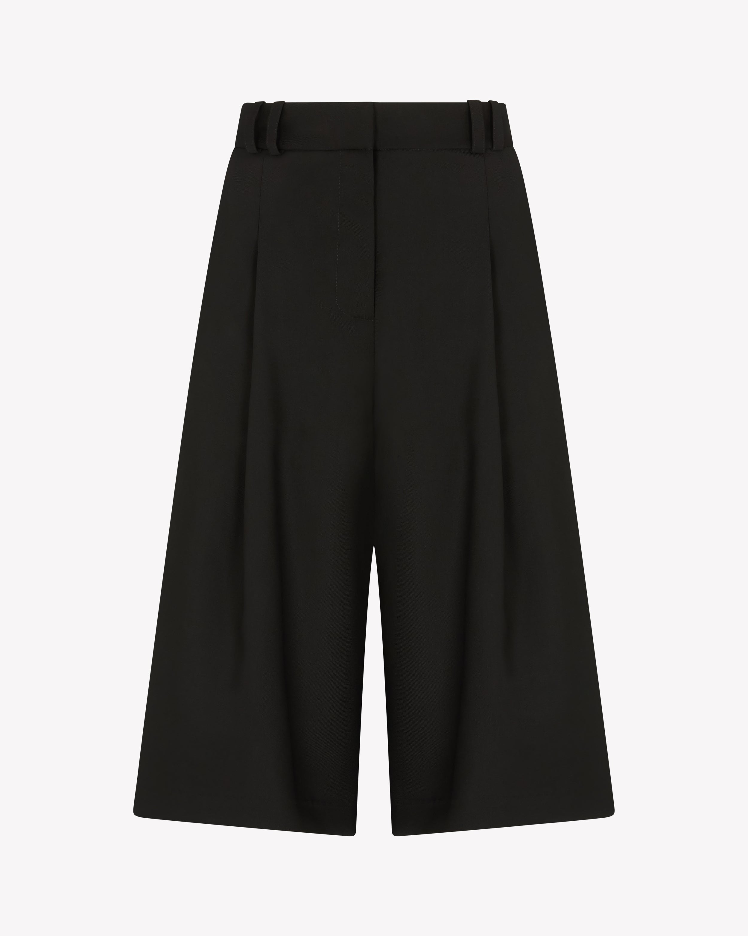 Tailored Culottes - Black Wool