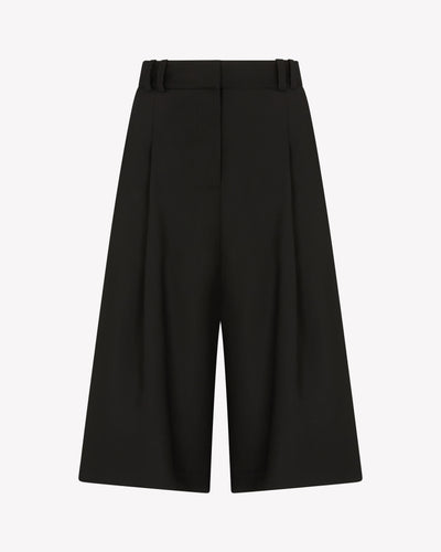 Tailored Culottes - Black Wool SERENA BUTE