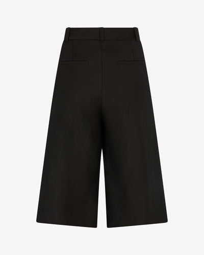 Tailored Culottes - Chocolate Brown Wool SERENA BUTE