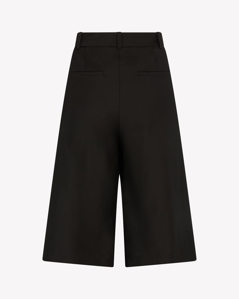 Wool Tailored Culottes - Chocolate Brown SERENA BUTE
