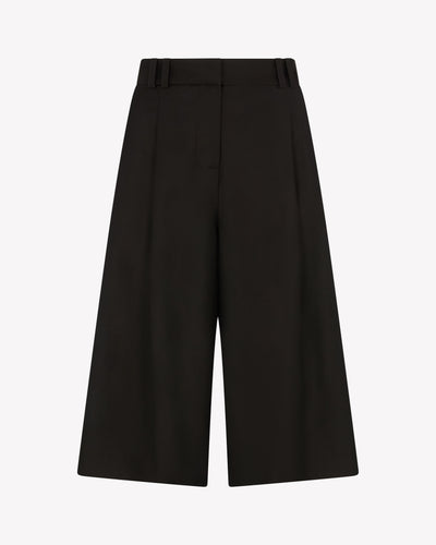 Tailored Culottes - Chocolate Brown Wool SERENA BUTE