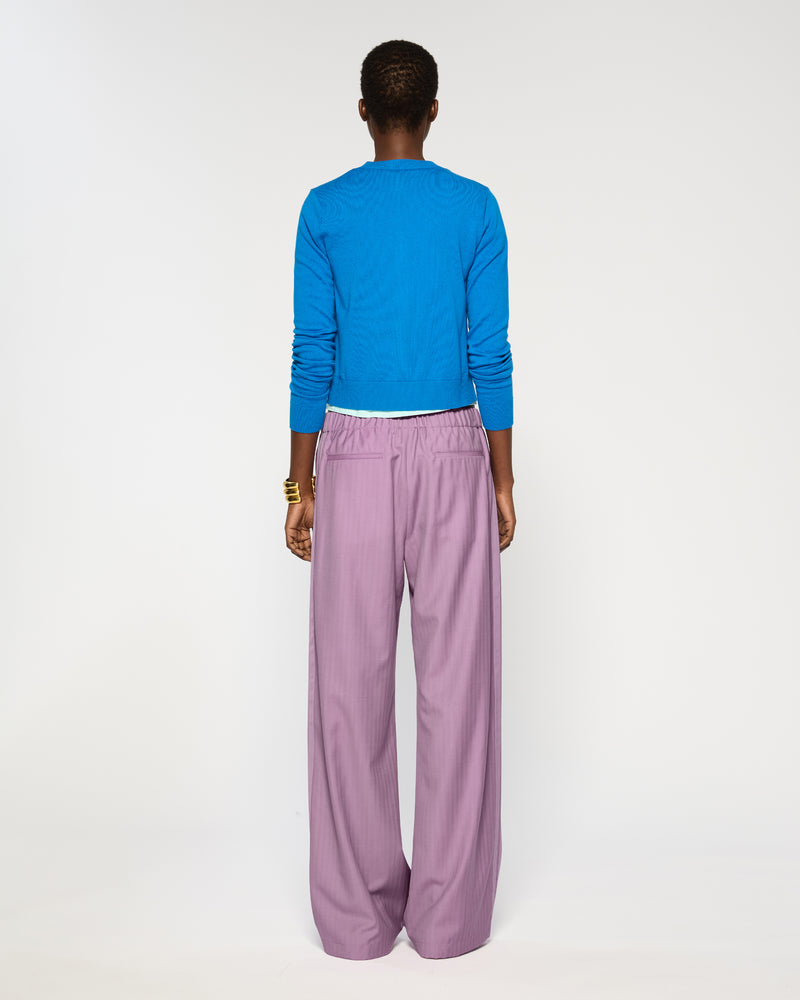 Wool Straight Leg Jogger - Lavender picture #3