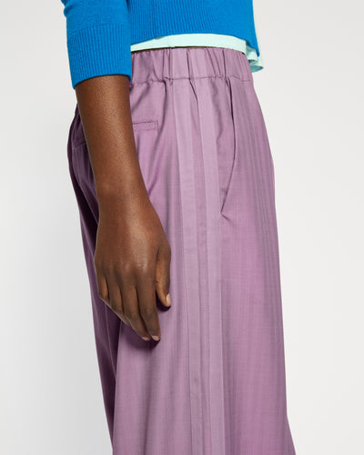 Wool Straight Leg Jogger - Lavender SERENA BUTE