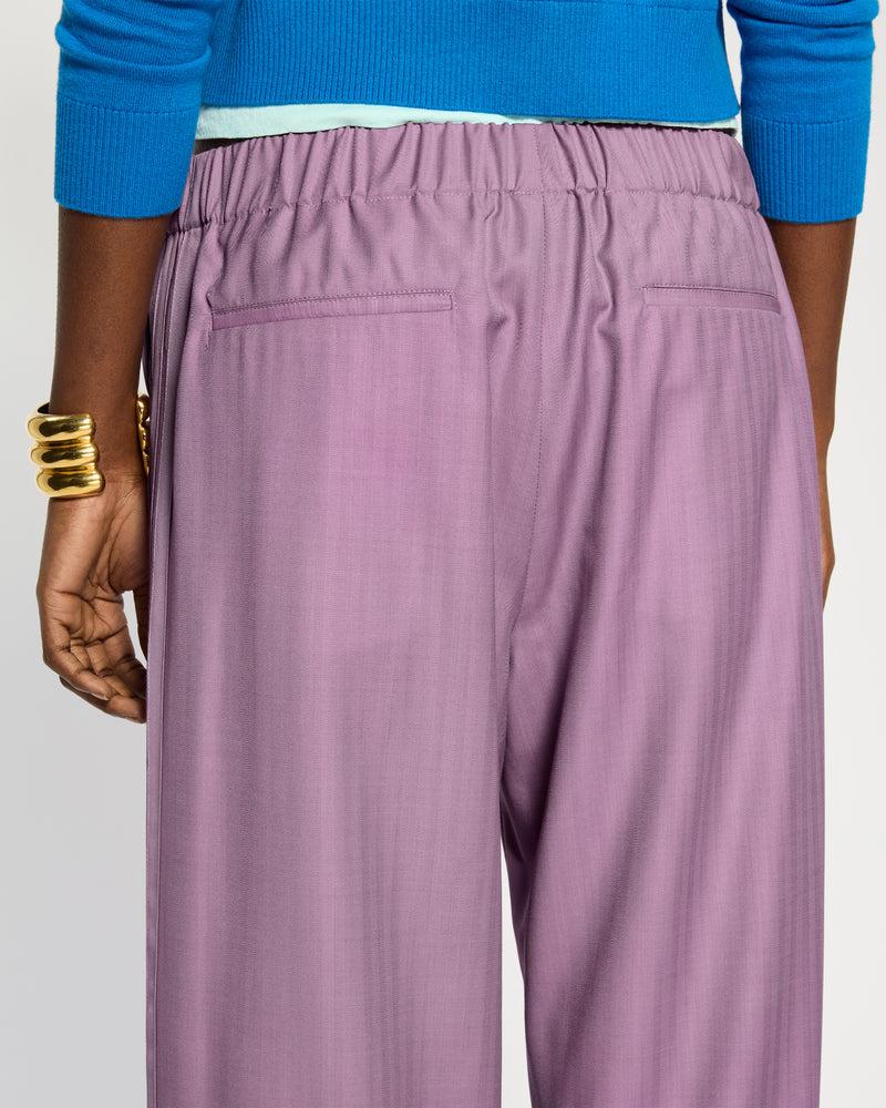 Wool Straight Leg Jogger - Lavender SERENA BUTE