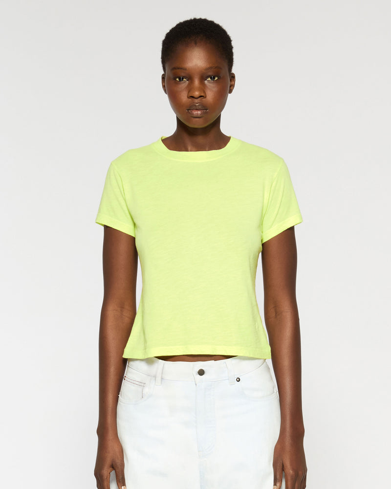 Cotton Short Sleeve T-Shirt - Lime Yellow picture #2