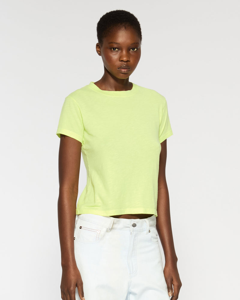Cotton Short Sleeve T-Shirt - Lime Yellow picture #3