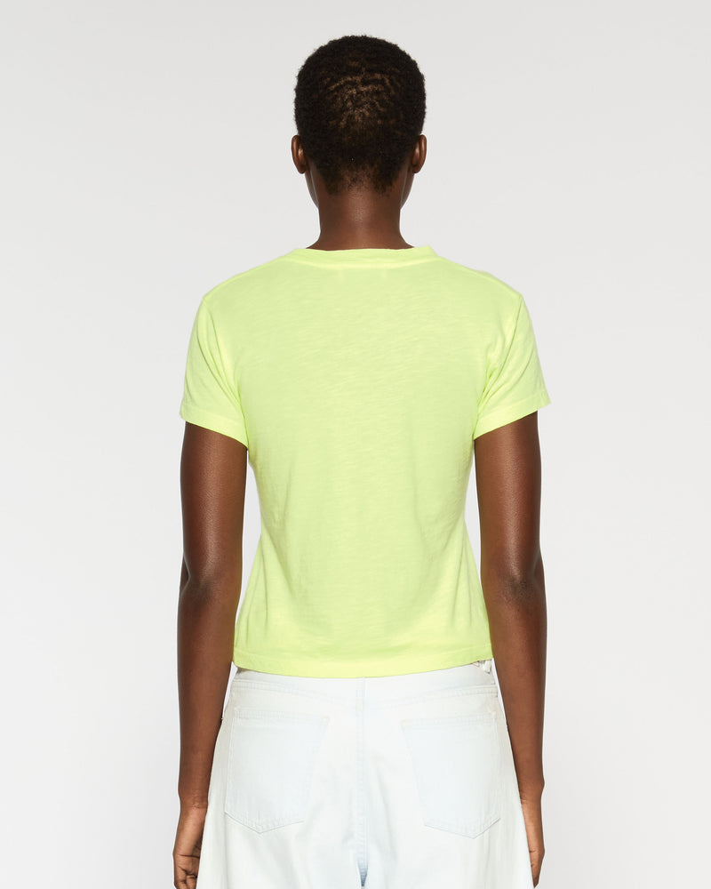 Cotton Short Sleeve T-Shirt - Lime Yellow picture #4