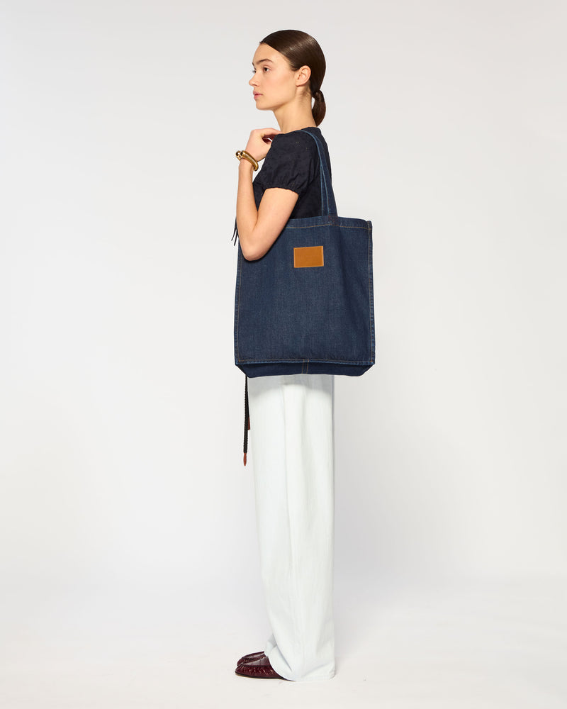 Denim Tote Bag - Dark Blue picture #3
