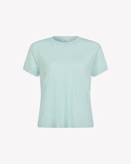 Cotton Short Sleeve T-Shirt - Pale Blue